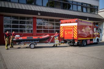 Rettungsboot mit Besatzung